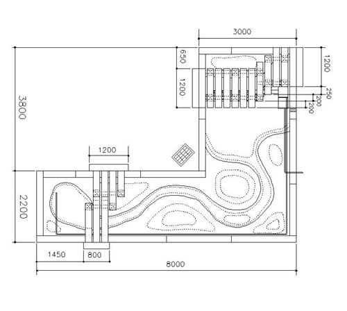 久松小学校の屋上ビオトープの設計図