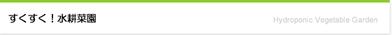 すくすく！水耕菜園