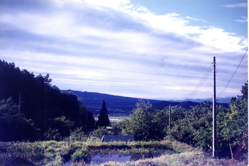 2000年当時の写真　赤城山、下の田畑も見渡せた