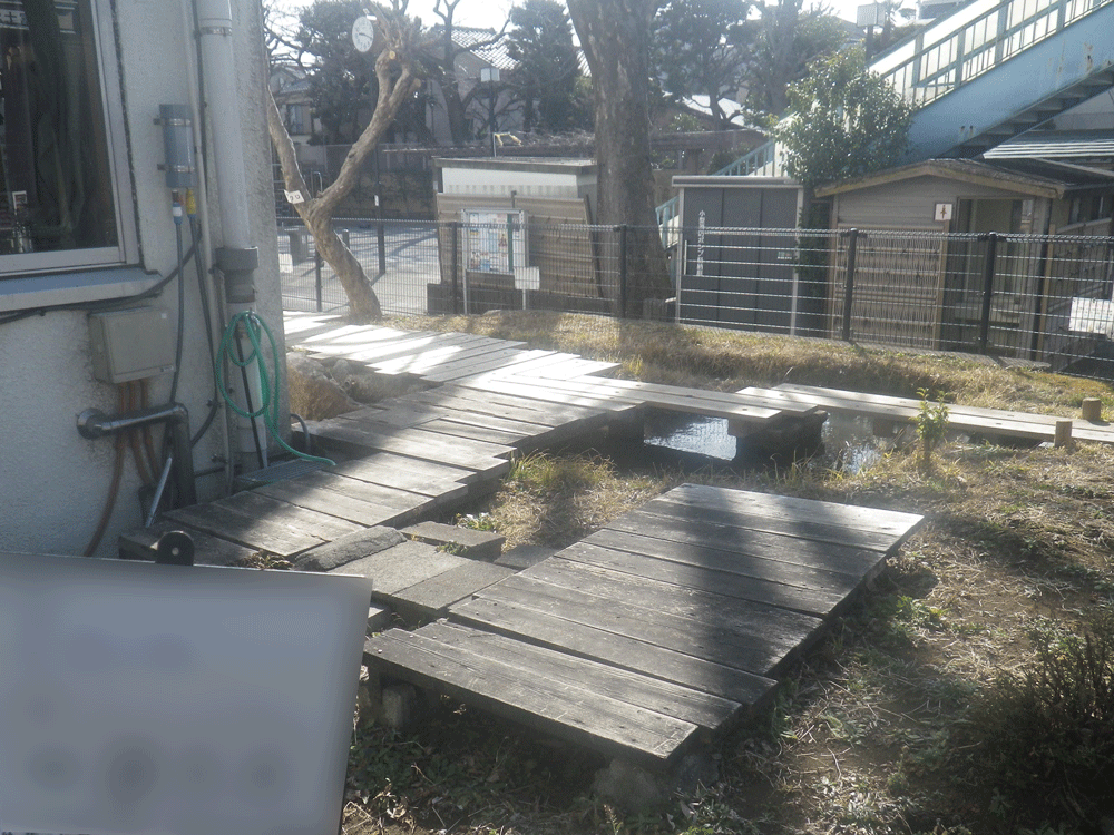 ウッドデッキの補修前