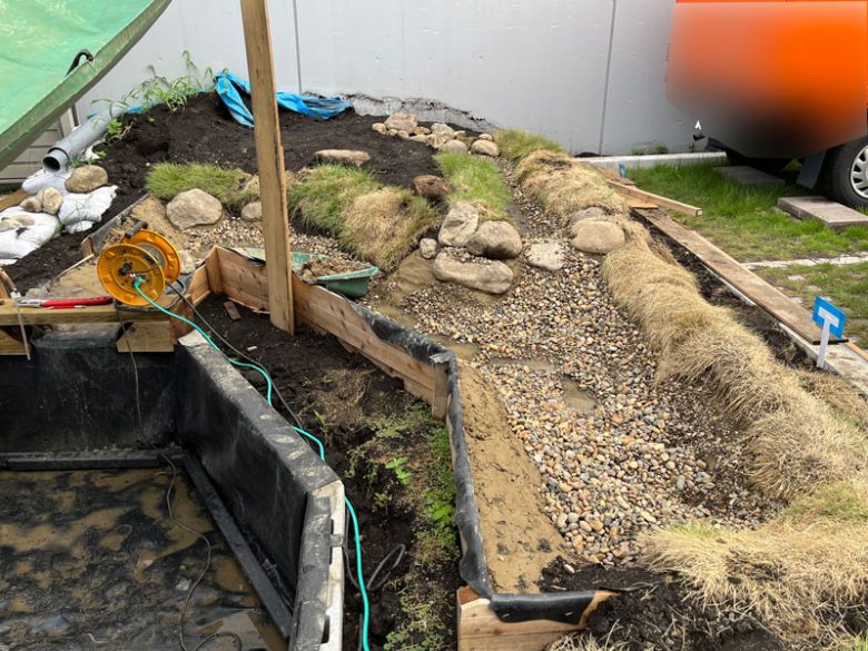 S社ビオトープ のり面