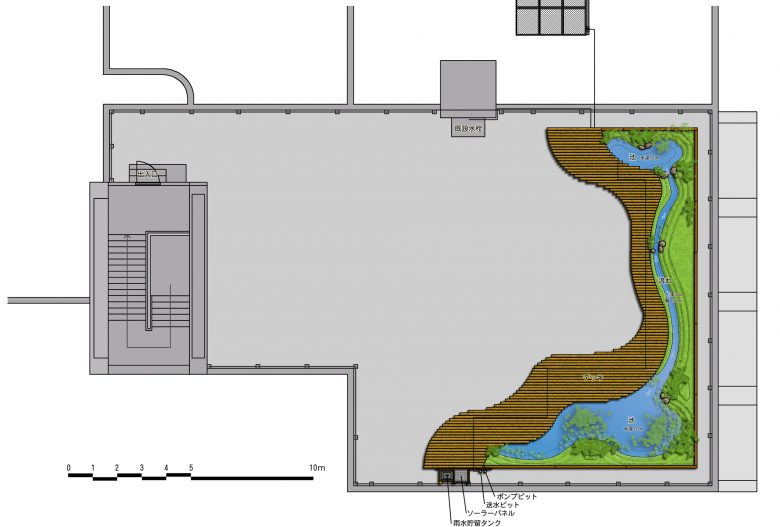 竹早屋上計画図