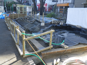 防水シート設置後