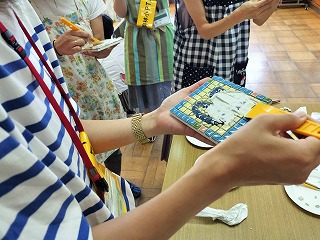 目地モルタルで目地張り